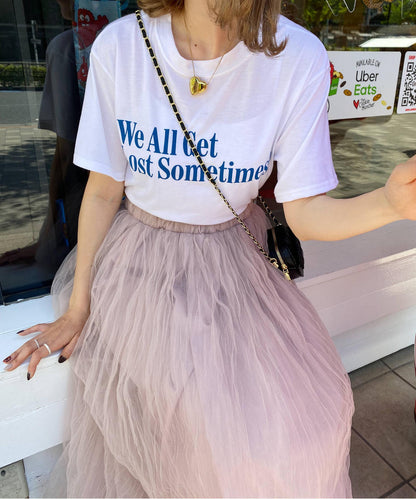 ＜SL2231700＞　volume tulle long skirt