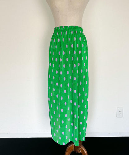 ♥＜SL2231705＞　pleats dot long skirt