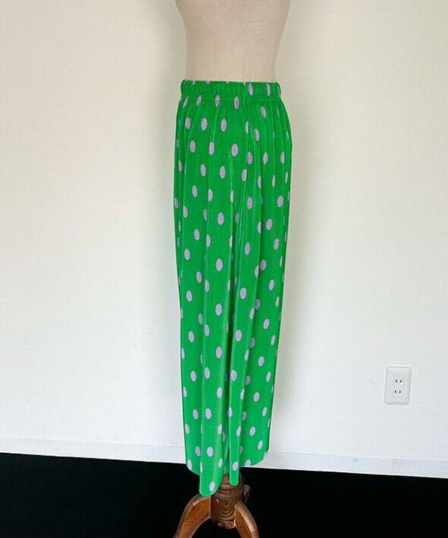 ♥＜SL2231705＞　pleats dot long skirt
