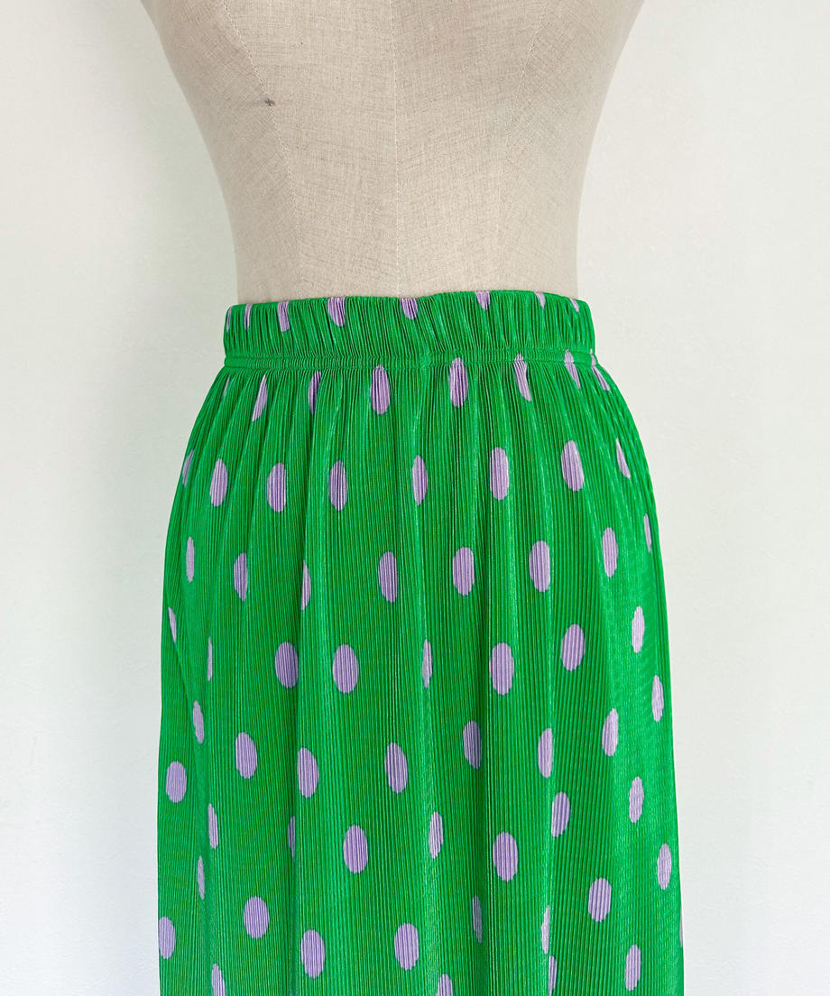 ♥＜SL2231705＞　pleats dot long skirt