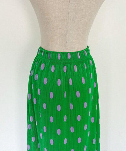 ♥＜SL2231705＞　pleats dot long skirt