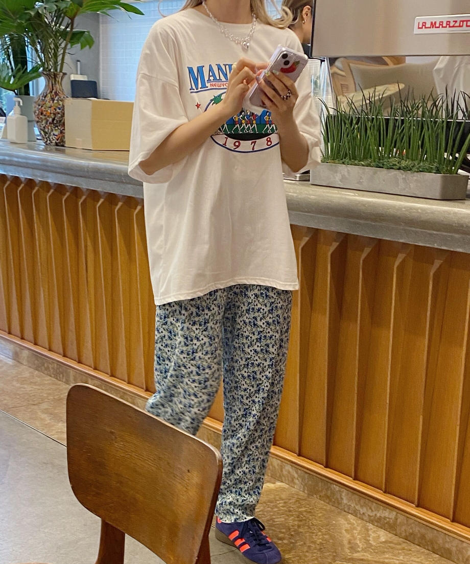 ＜SL2232729＞　フラワープリーツワイドパンツ