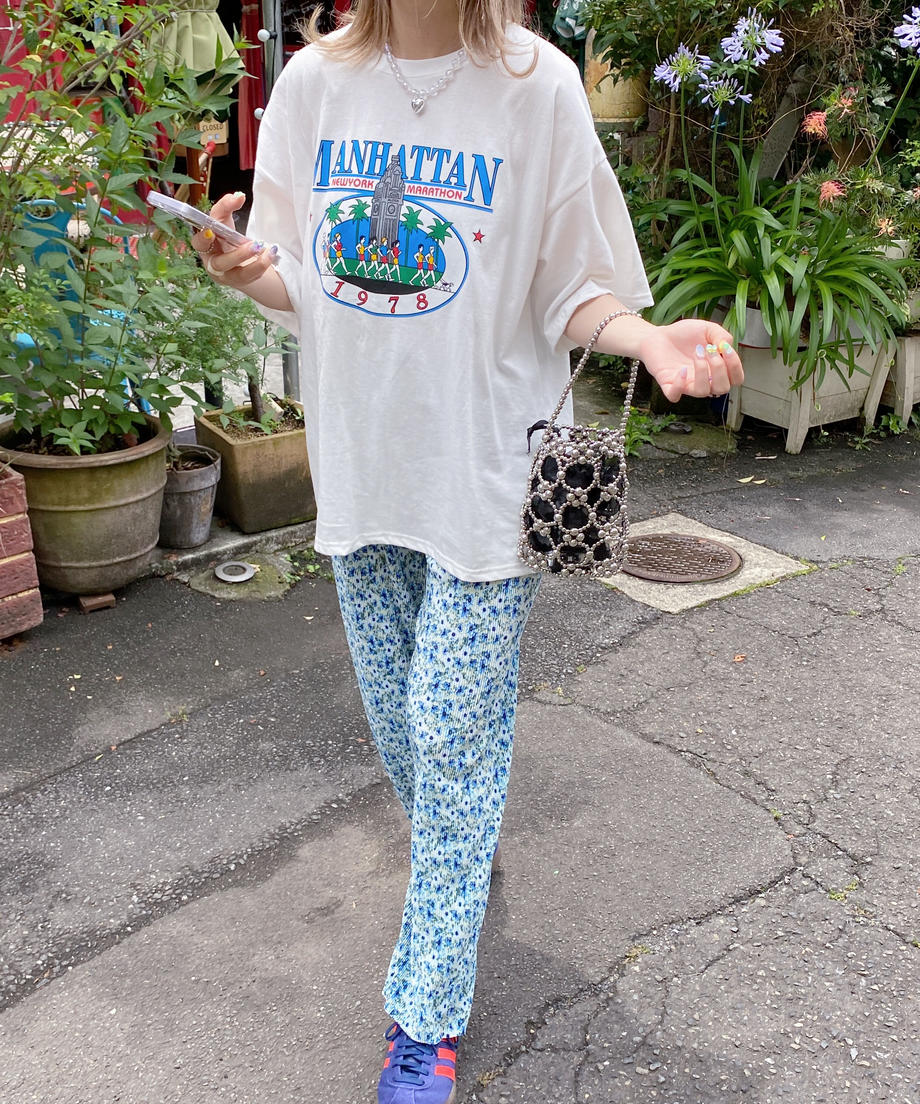 ＜SL2232729＞　フラワープリーツワイドパンツ