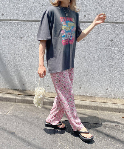 ＜SL2232729＞　フラワープリーツワイドパンツ