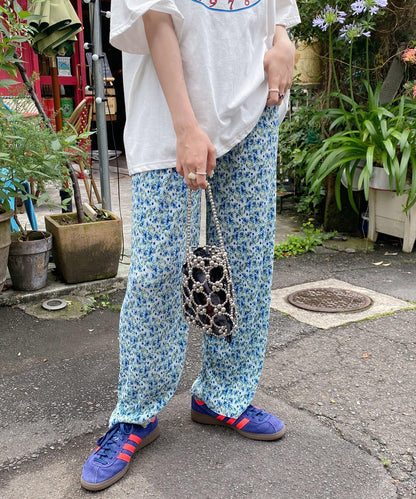＜SL2232729＞　フラワープリーツワイドパンツ