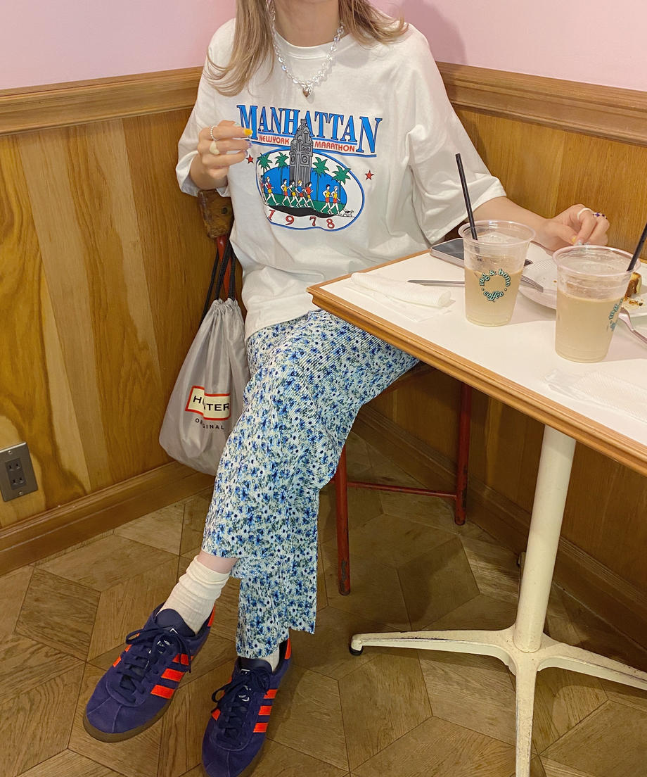 ＜SL2232729＞　フラワープリーツワイドパンツ