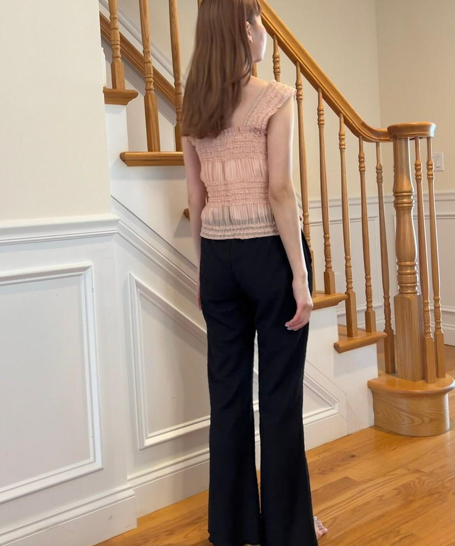 ＜SL2232732＞　Jacquard flare pants