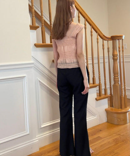 ＜SL2232732＞　Jacquard flare pants