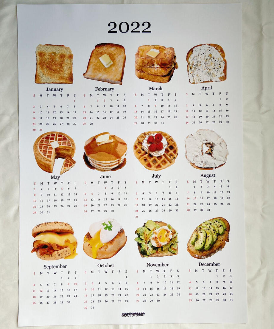 ＜SL6222601＞　BRUNCH Canvas Calendar